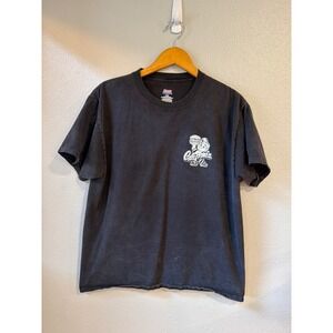 Hanes Beefy-T Bob's Big Boy Route 66 California Graphic T-Shirt Mens Large Black